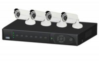 KIT DVR 4 CANALES, VGA, H.264 + 4 CÁMARAS 700TVL EXTERIOR